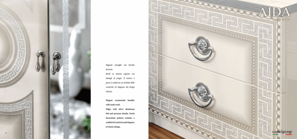 Aida White/Silver Vanity Dresser Gallery 1