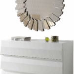 C-152 White Dresser & E-100 Mirror