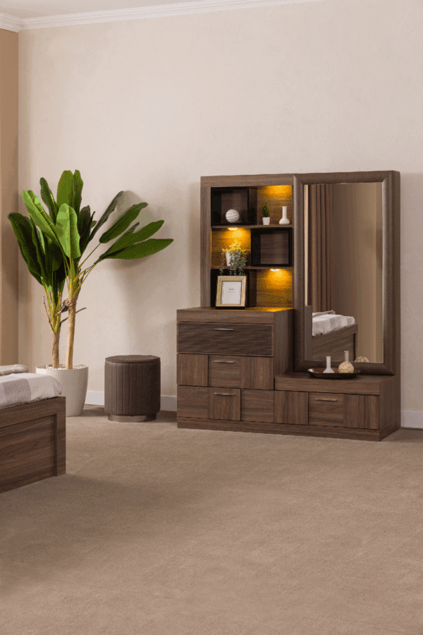 Lindo dresser with mirror & Pouff Gallery 2