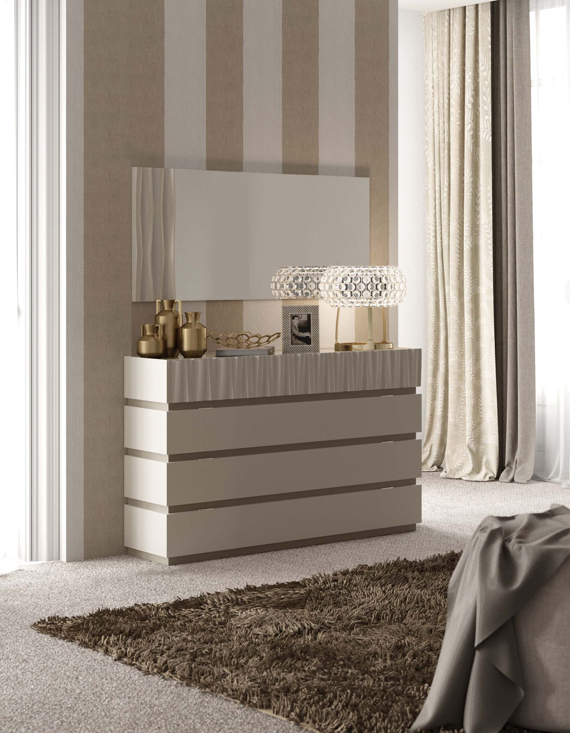 Marina Double Dresser Taupe Gallery 1