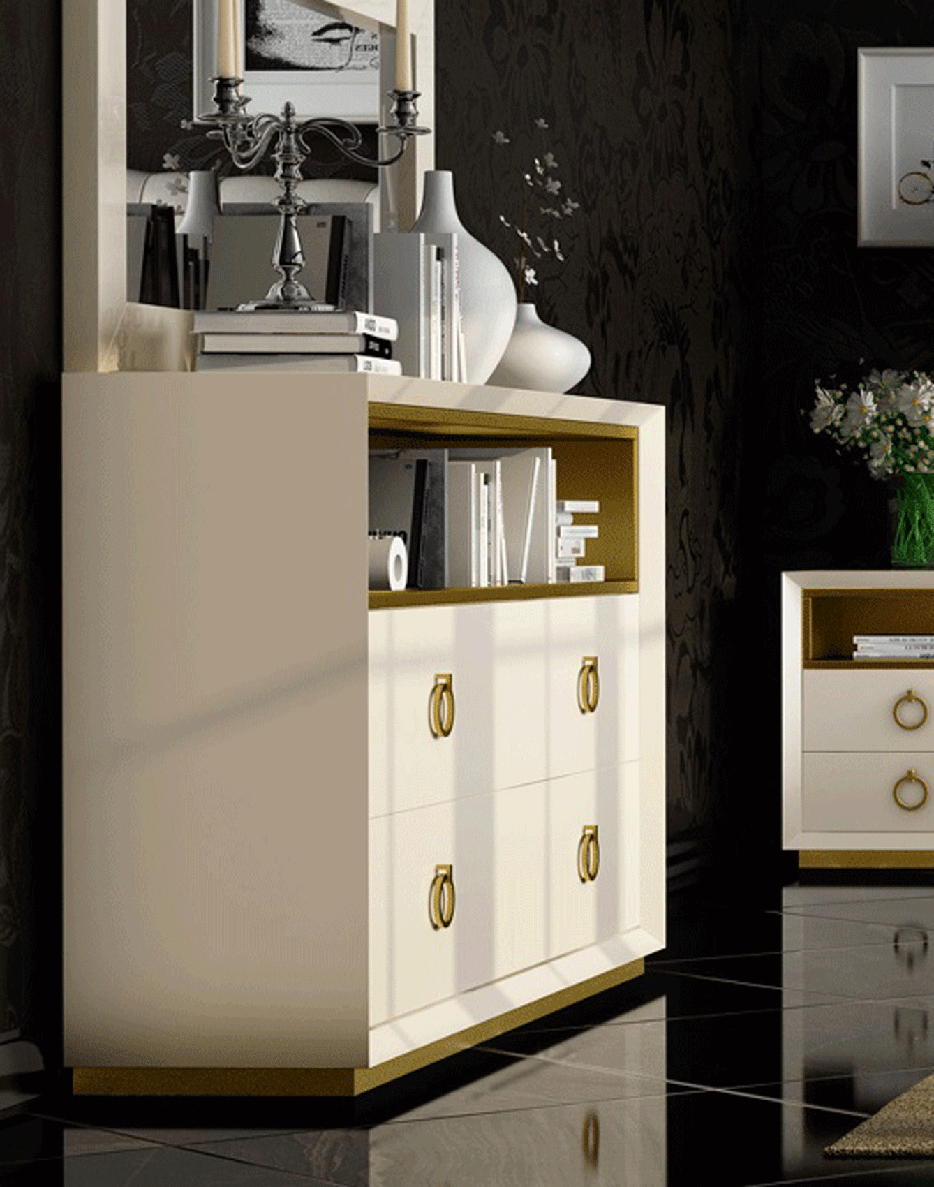 Velvet Chest/Dresser/Mirror Gallery 1