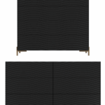 Wave Dressers / Mirrors Dark grey