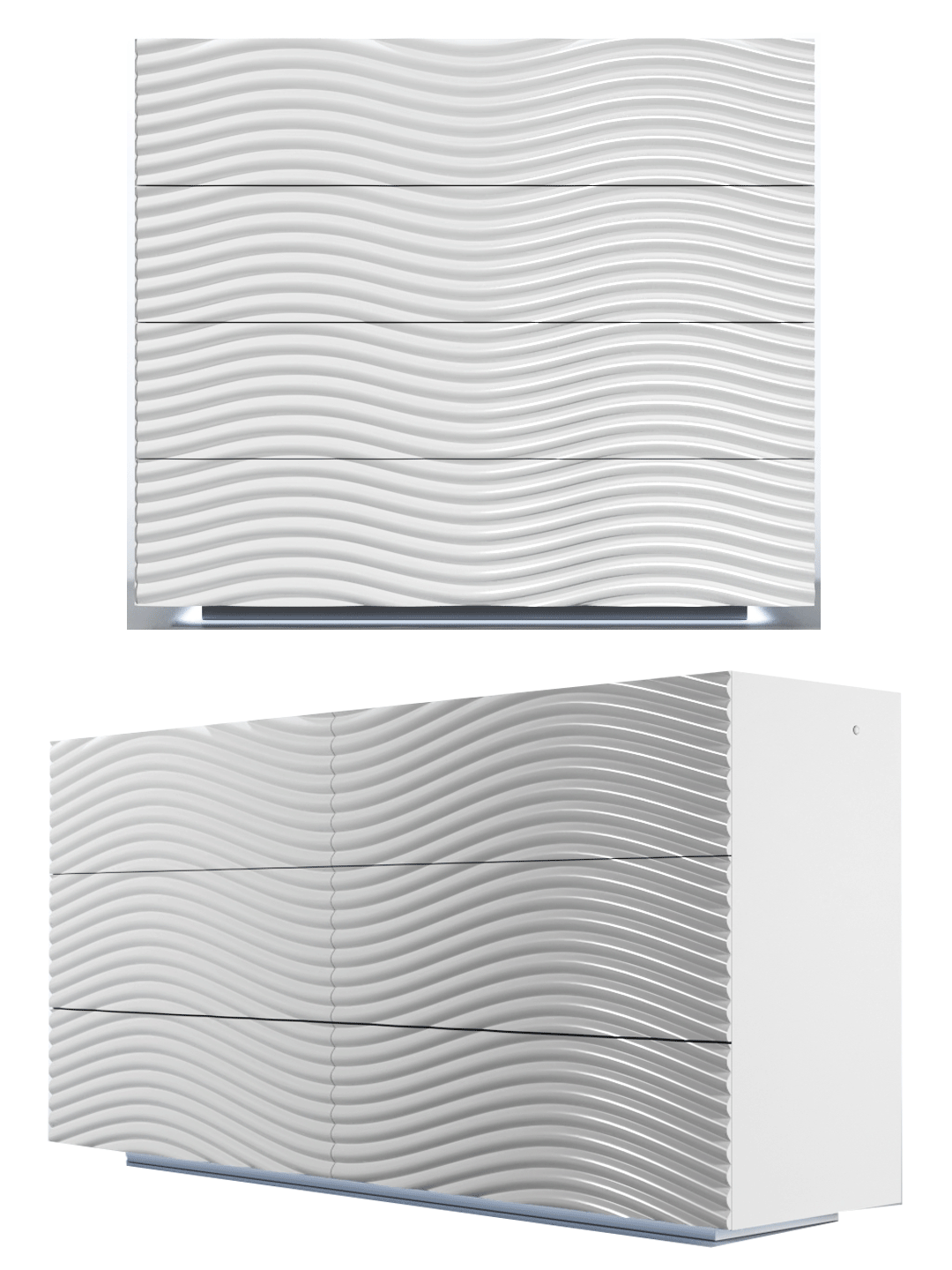 Wave Dressers / mirrors White