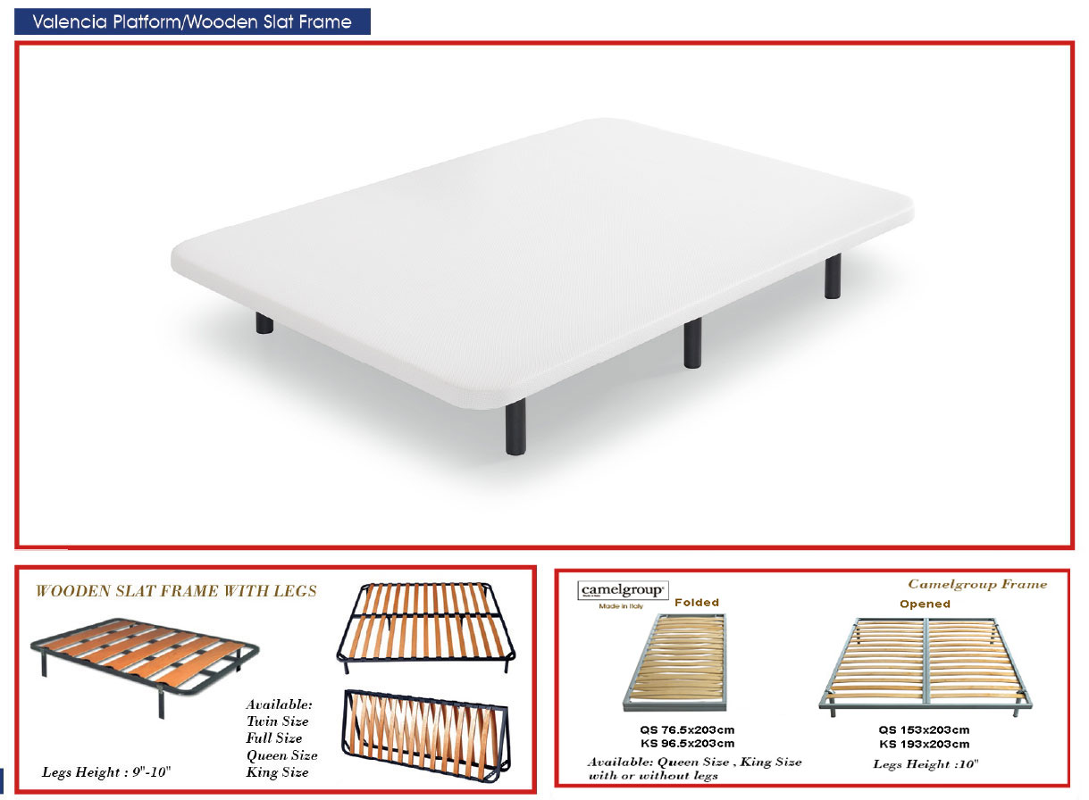 Wooden Slats Frame/ Valencia Platforms
