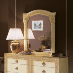 Aida Ivory mirror for Dresser/Vanity/Buffet