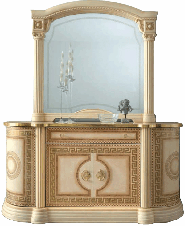 Aida Ivory mirror for Dresser/Vanity/Buffet Gallery 3