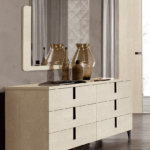 Ambra mirror for Dresser/ 3Door buffet & Elite 2 Door buffet IVORY Gallery 1