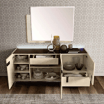 Ambra mirror for Dresser/ 3Door buffet & Elite 2 Door buffet IVORY Gallery 3