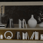 Velvet mirror for Double dresser