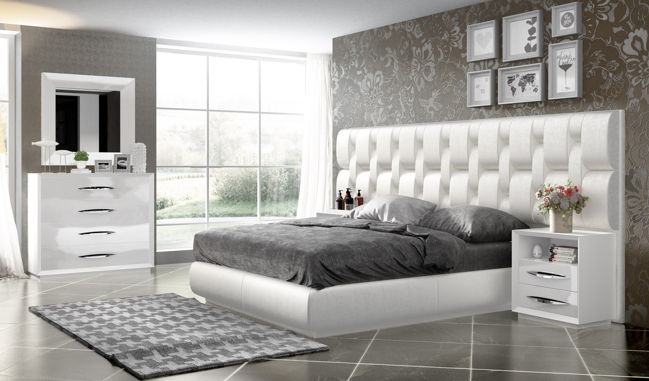Emporio White Bedroom Gallery 1