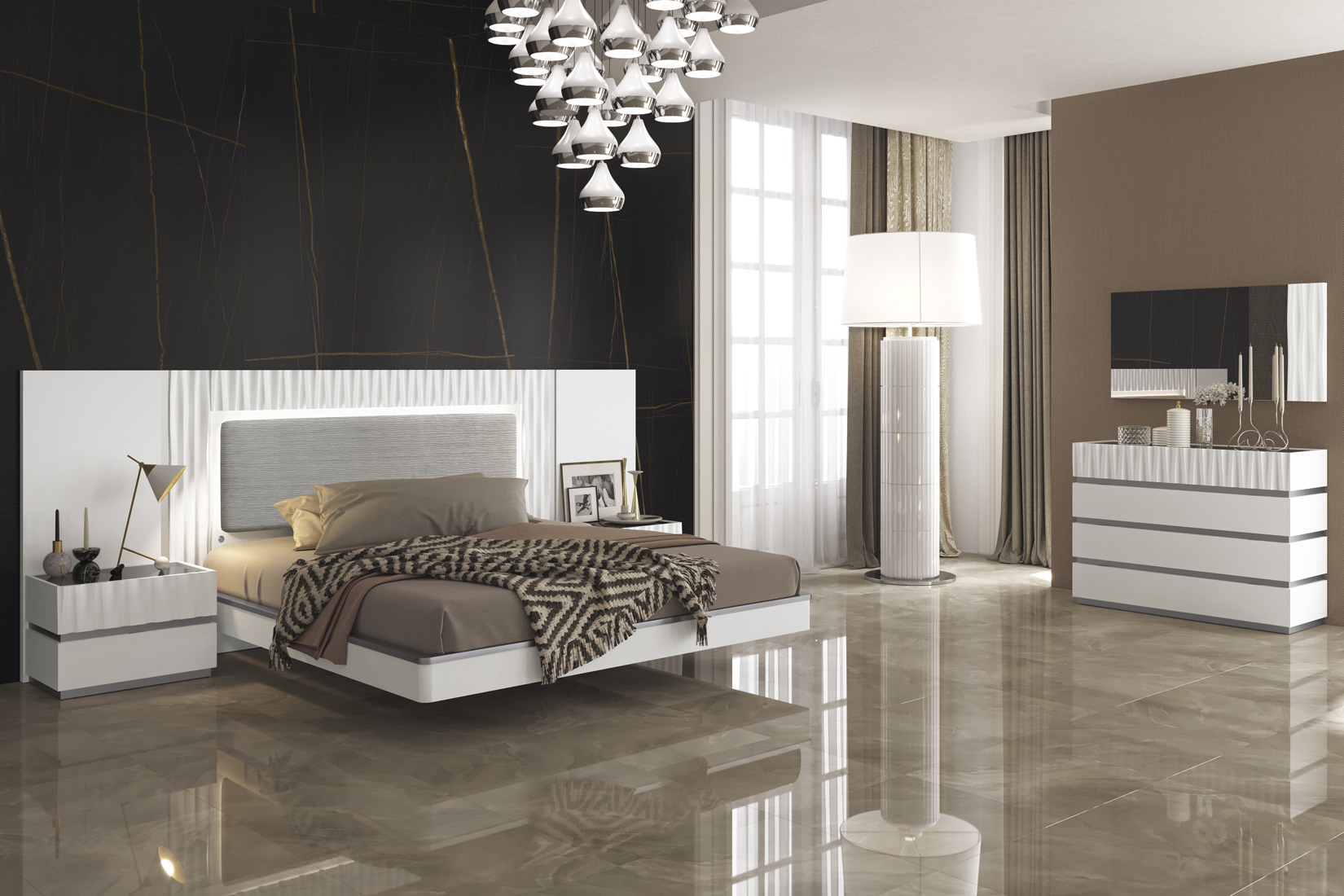 Marina White Bedroom Gallery 1