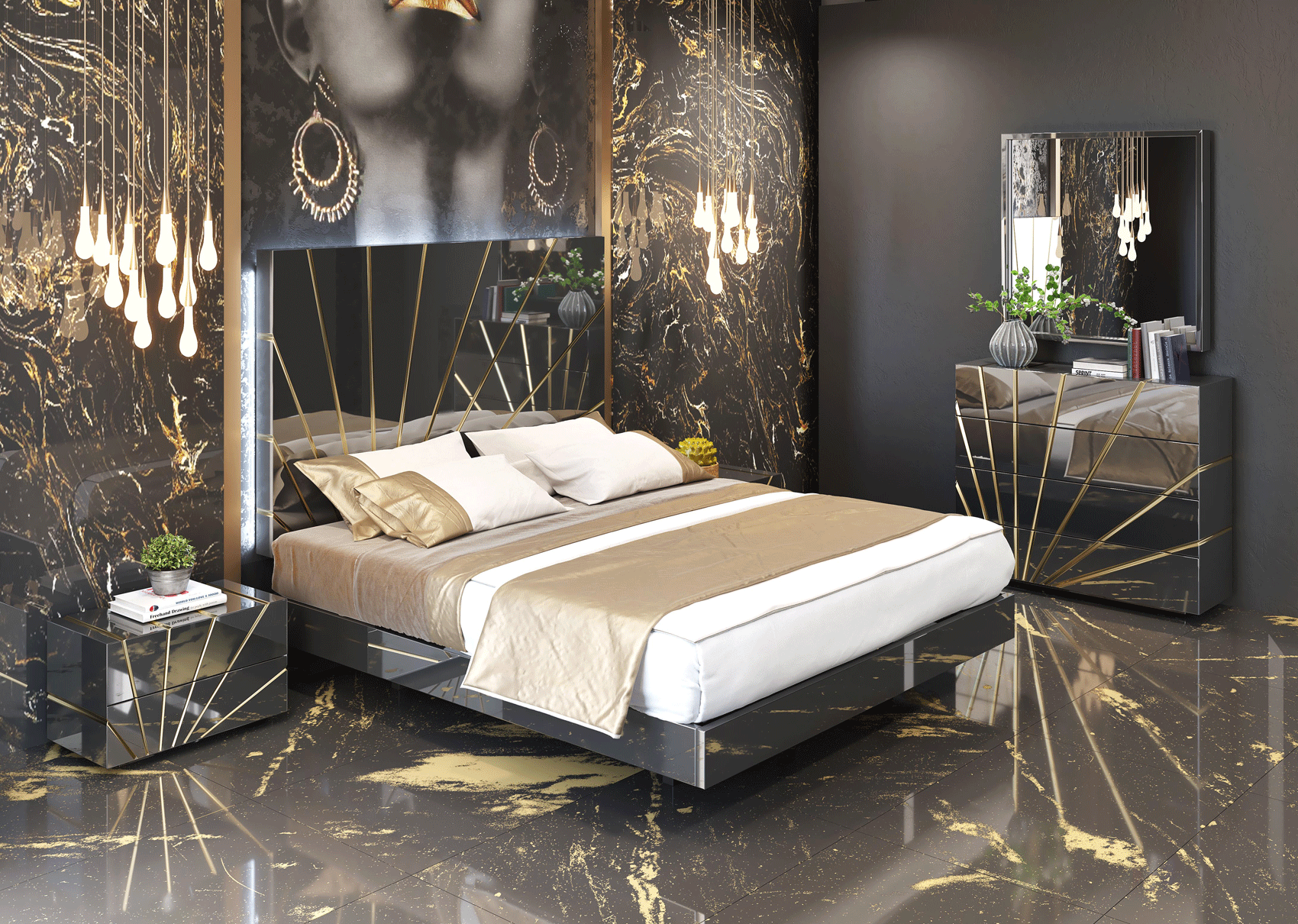 Oro Black Bedroom Comp 2 Gallery 1