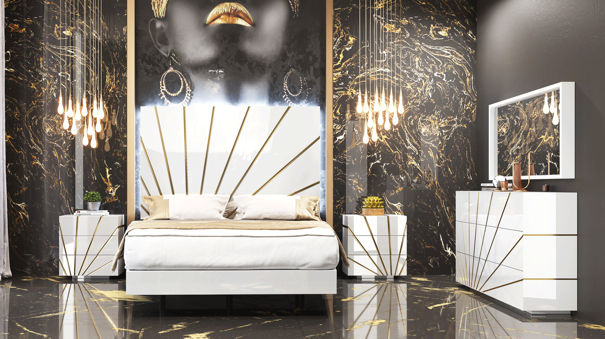 Oro White Bedroom Comp 2 Gallery 1