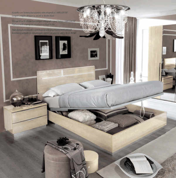 Platinum LEGNO Bed IVORY BETULLIA SABBIA Gallery 3