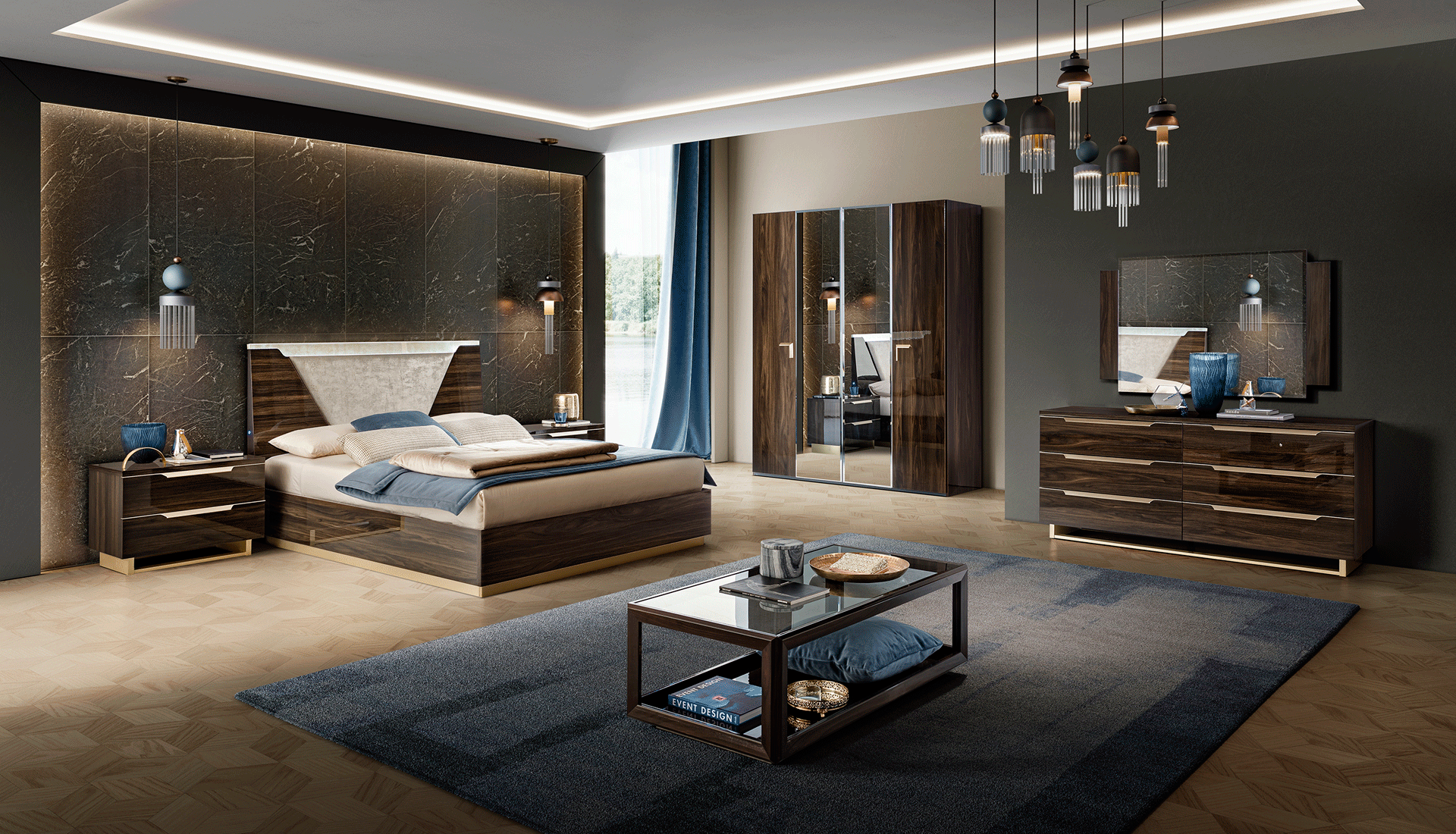 Smart Bedroom Walnut by Camelgroup - Italy Gallery 1