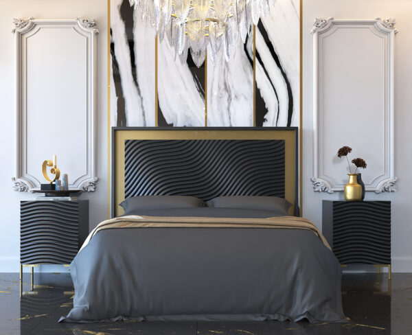 Wave Bedroom Dark grey Gallery 3