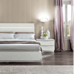 Onda LEGNO White Bed with Led Lights Gallery 2