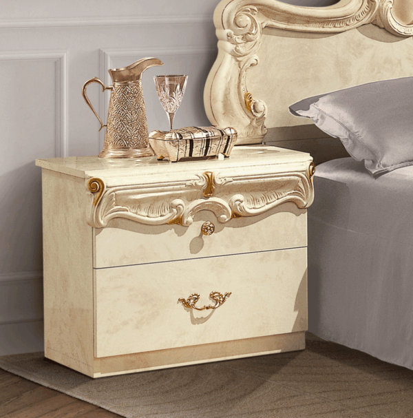 Barocco Ivory Nightstand Gallery 1