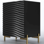 Wave Nightstand Dark grey