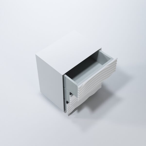 Wave Nightstand White Gallery 2