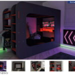 Gamer Bed Red & Black Gallery 1