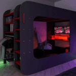 Gamer Bed Red & Black Gallery 2