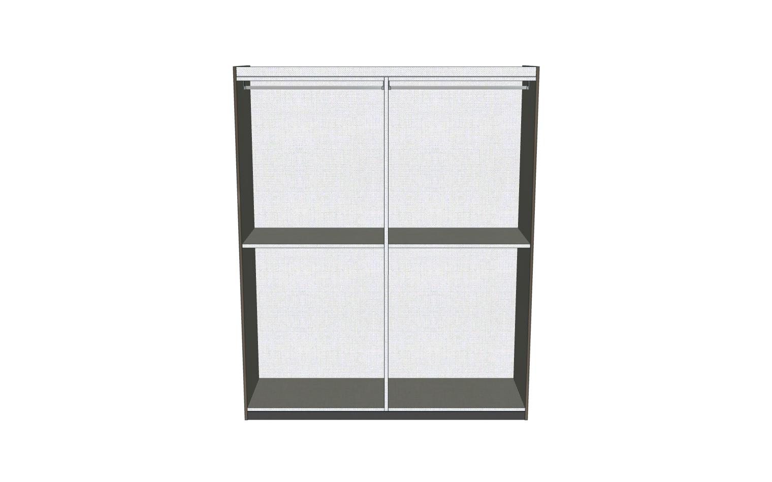 Aida White/Silver 4 Door Wardrobe Gallery 1