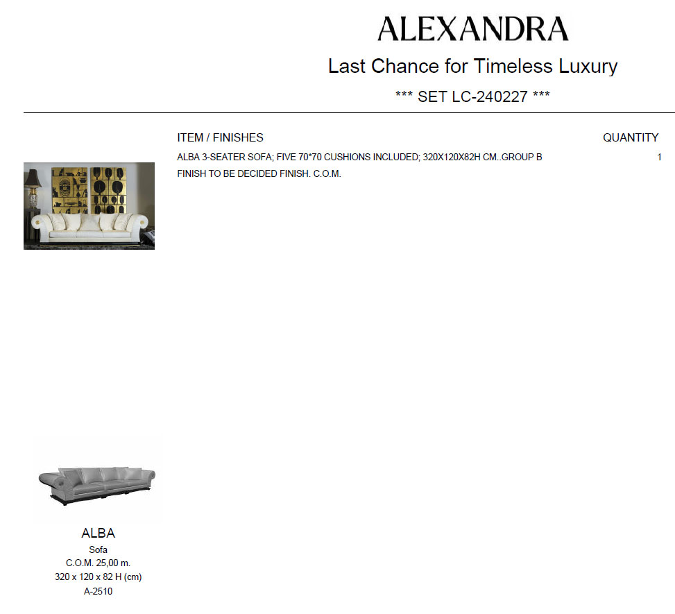 Alba Sofa Gallery 1