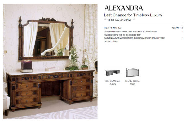 Alexandra Carmen Dressing table Set- SOLD AS A SET- Gallery 1