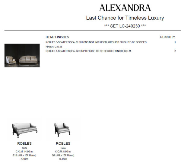 Robles Living room Set- SOLD AS A SET Gallery 1