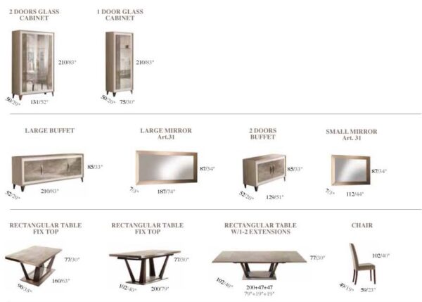 ArredoAmbra Buffet w/Mirror by Arredoclassic Gallery 3