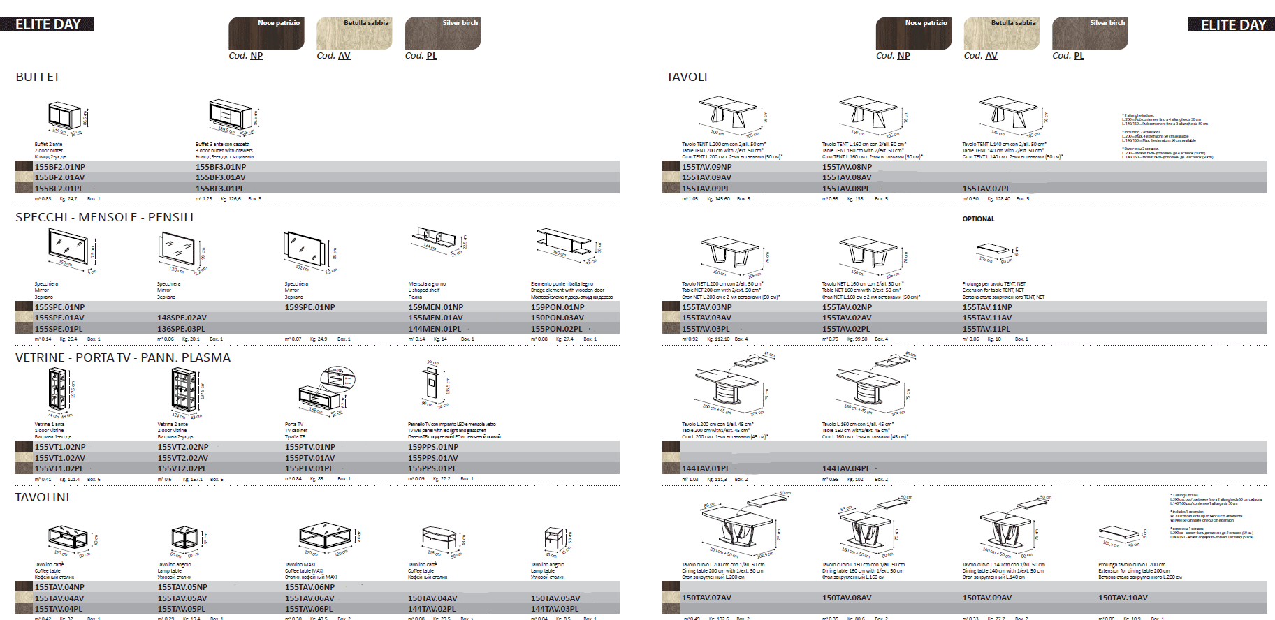 Elite Day Walnut Dining Additional items Gallery 1