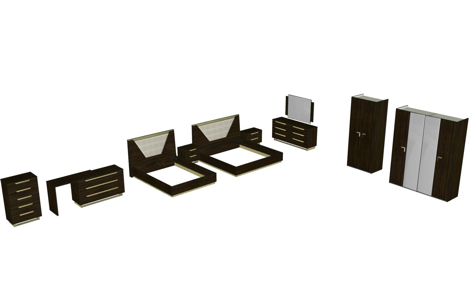 Smart Bedgroup Walnut Additional items Gallery 1