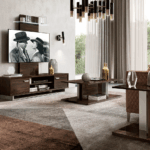 Volare Entertainment center Dark Walnut/Nickel Additional items