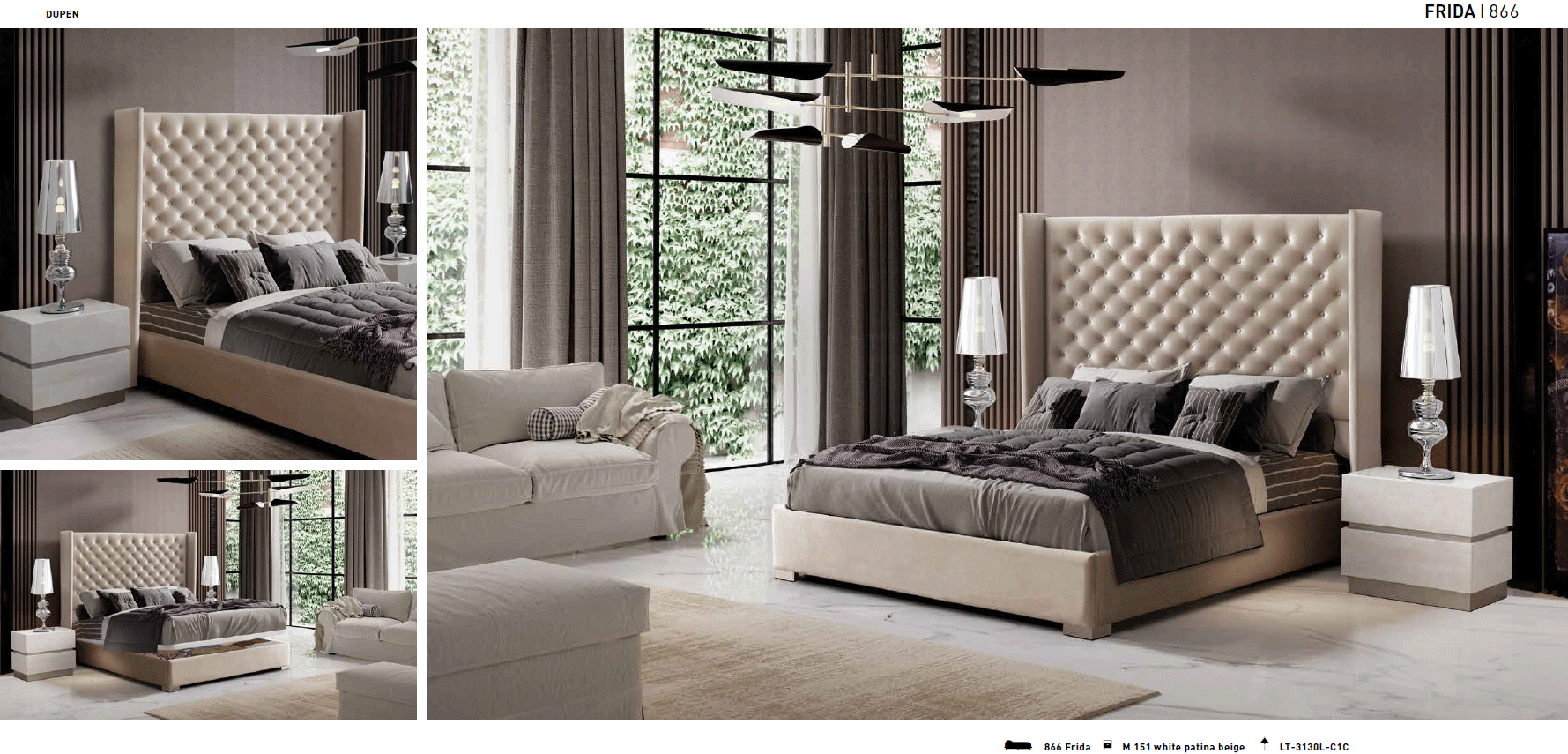 866 Frida Bed, M-151, LT-3130L-C1C Gallery 1