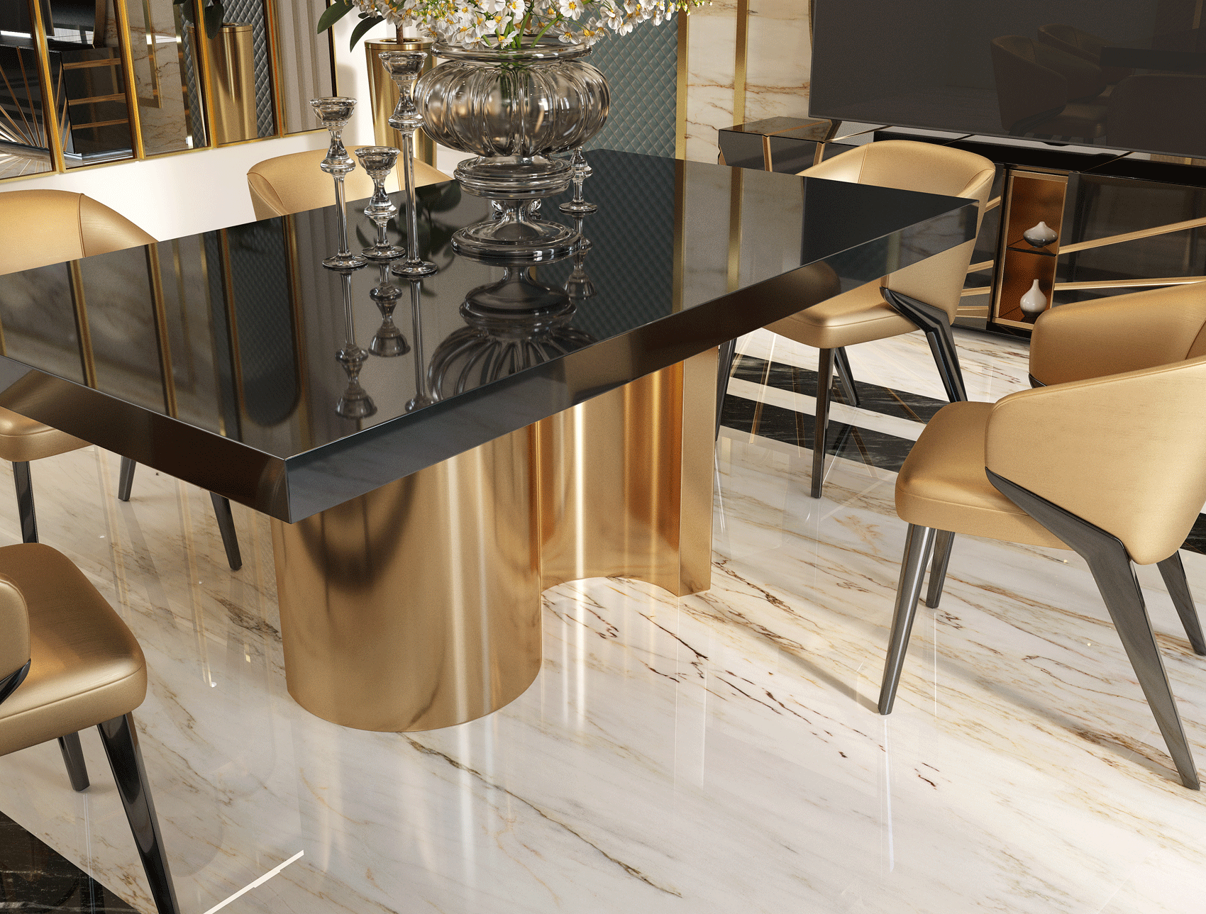 Oro Black Dining room Additional Items Gallery 1