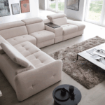 Domani Sectional w/Recliner, storage