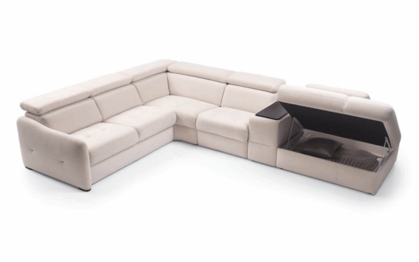 Domani Sectional w/Recliner, storage Gallery 3