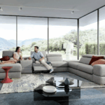 Plaza Sectional w/Bed, Recliner Chair, Bar & Storage
