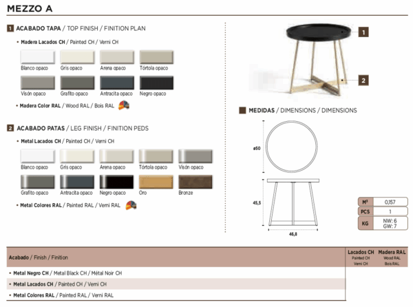 Mezzo Coffee / End Table Gallery 1
