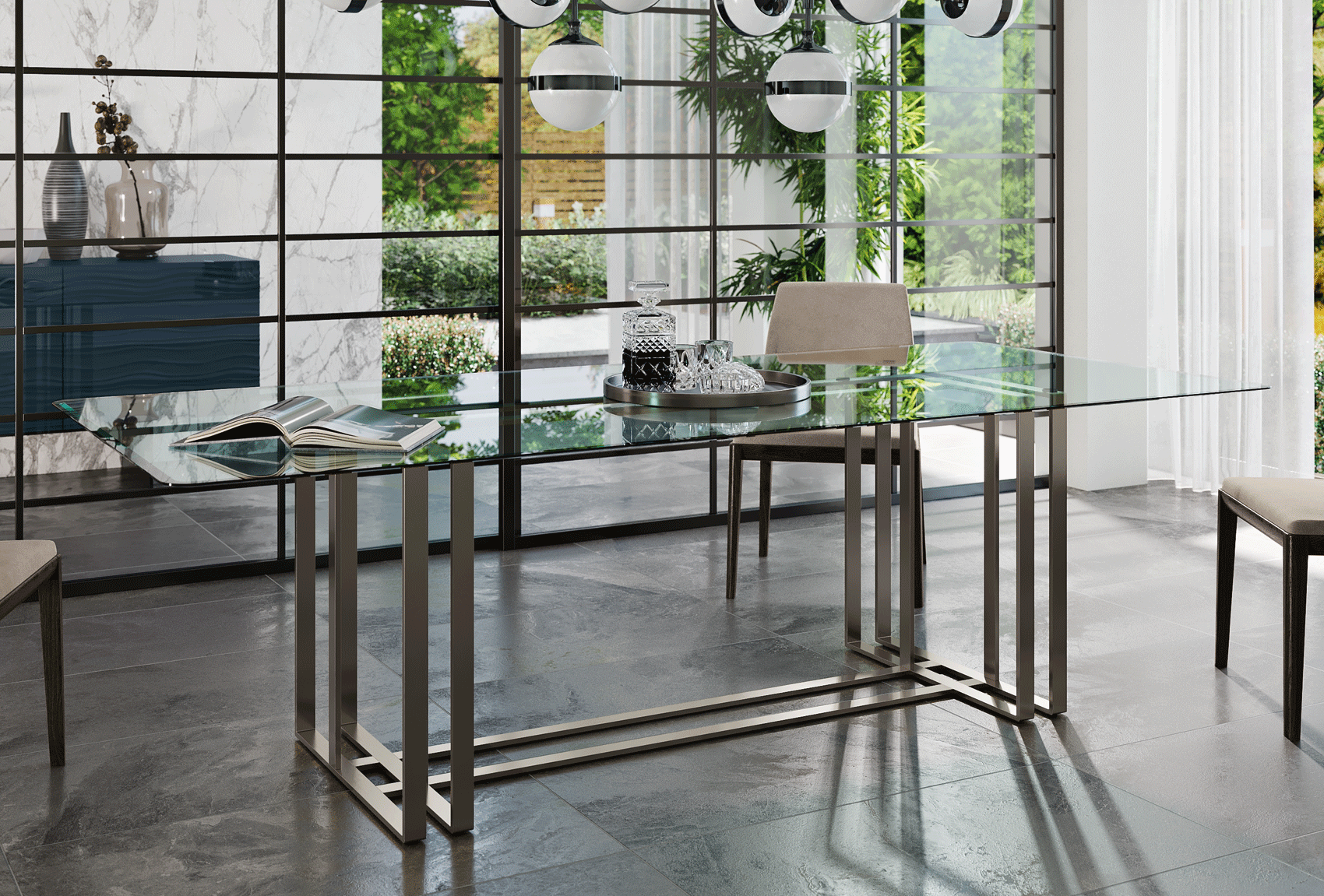 Dakota Dining Table with Anita chairs Gallery 1