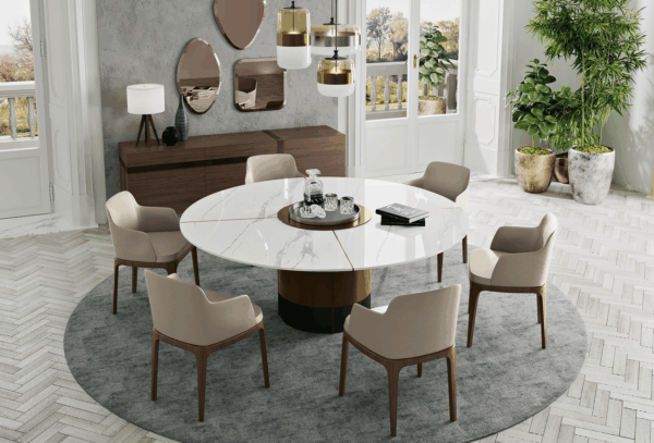 Leandro Dining Table with Sienna chairs Gallery 2