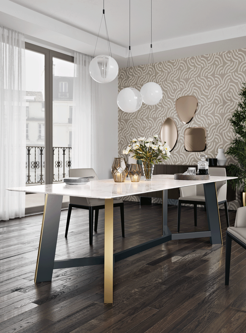 Levico Dining Table with Ada chairs Gallery 1