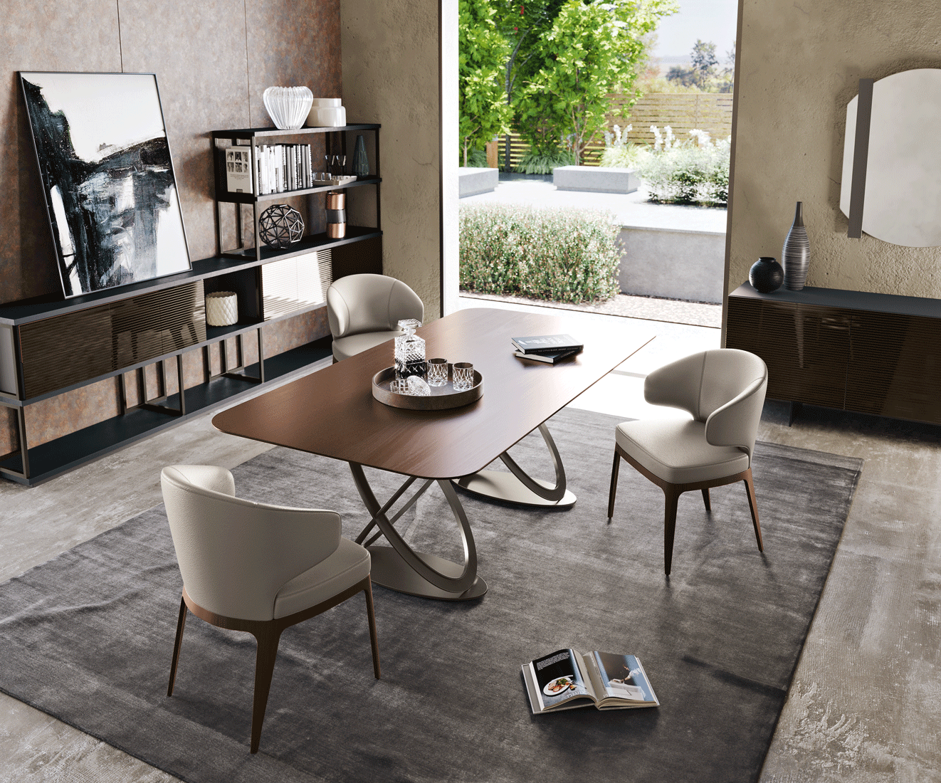 Sfera Dining Table with Celine chairs Gallery 1