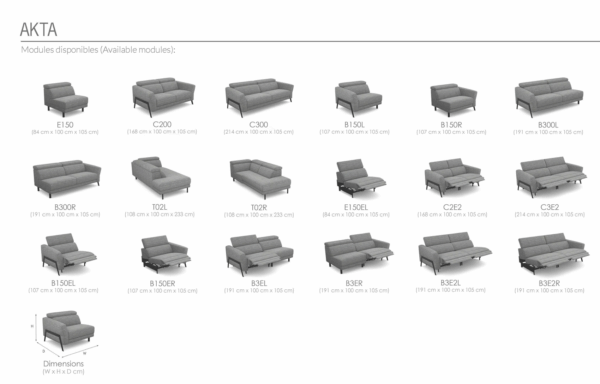 Akta Sofa w/Recliner Gallery 1