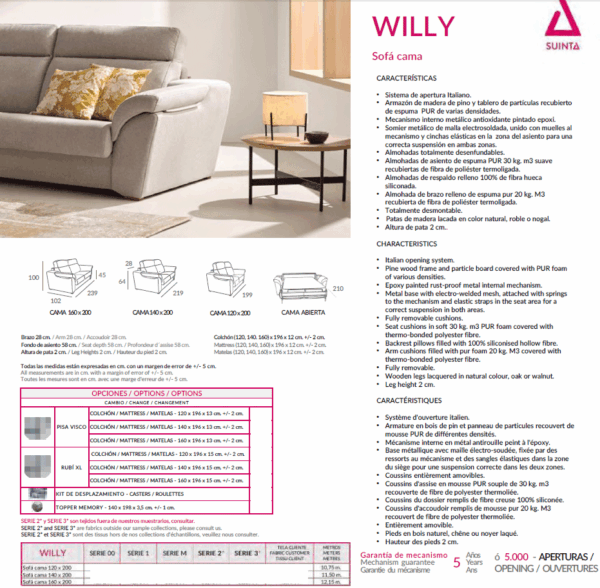 Willy Sofa Bed Gallery 3