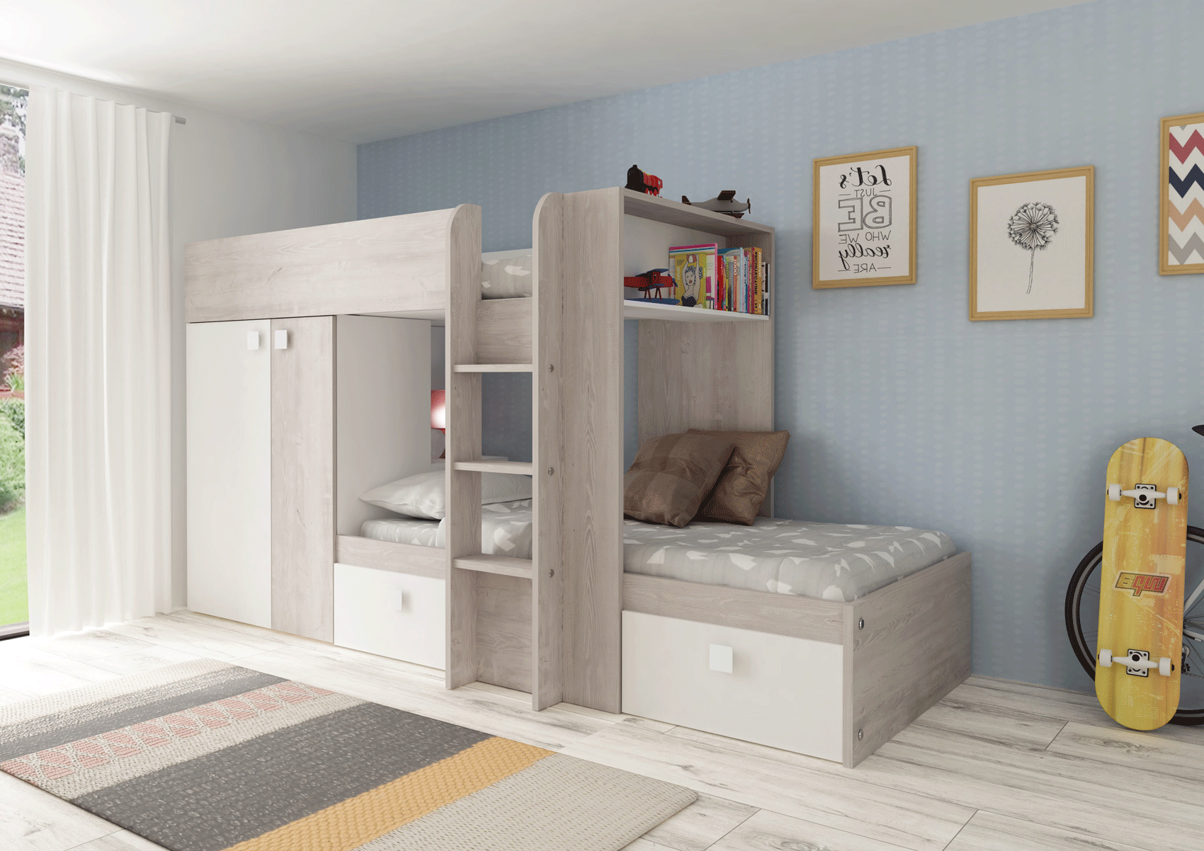 Bo1 Reversible Bunk Bed 190cm Gallery 1