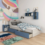Jazz Kids Bedroom Oak Blue Gallery 2
