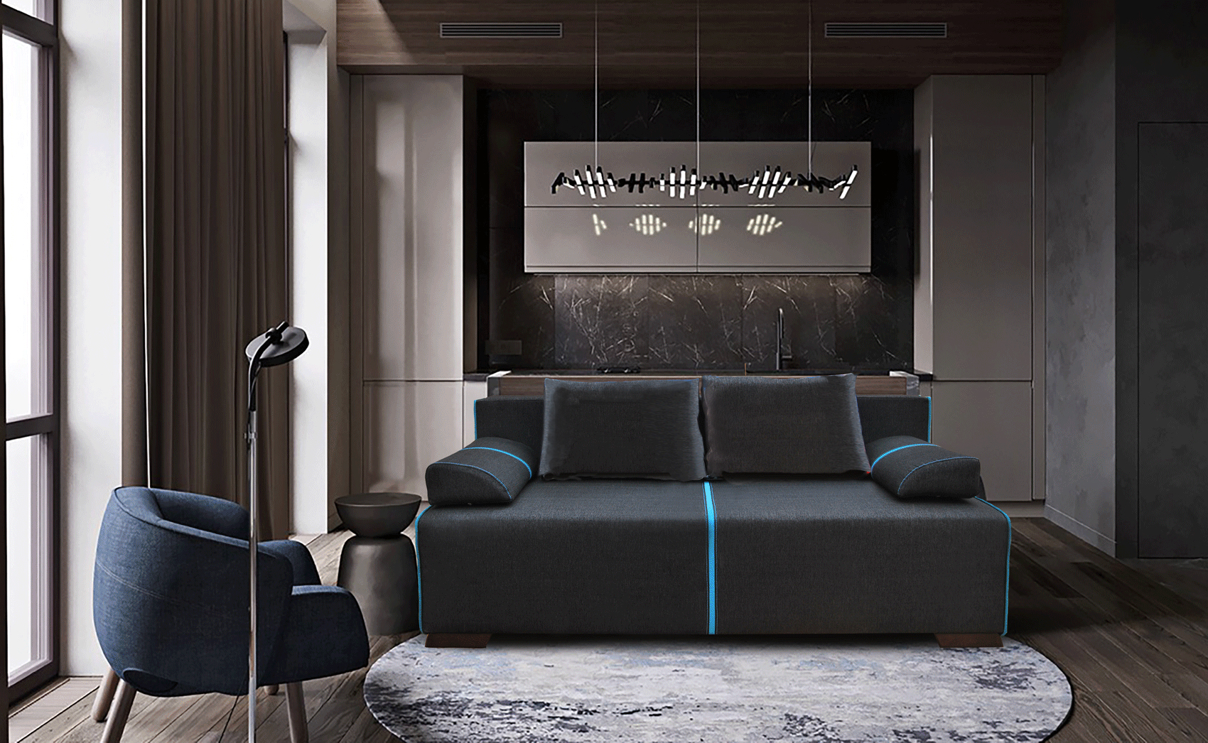 Broadway Sofa bed and storage Gallery 1