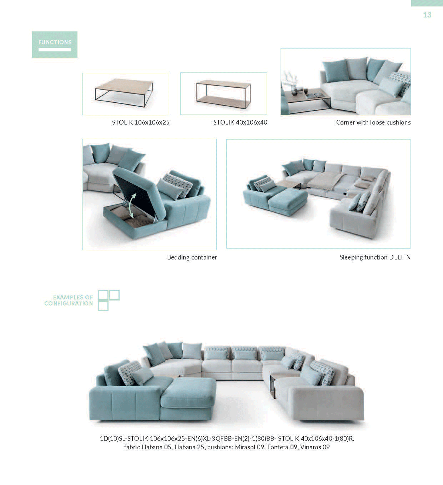 Serena Sectional w/Bed and Storage Gallery 1
